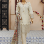 Three Pcs Stiff Cotton Shirt and Trouser UT-ESS-15000-B141